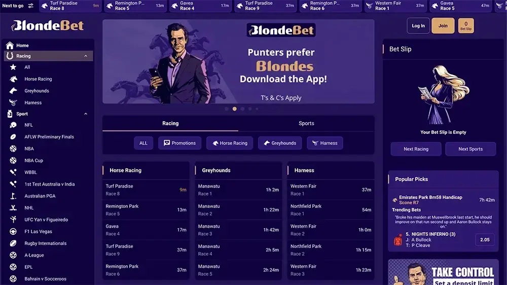 BlondeBet screenshot