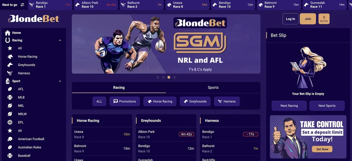 BlondeBet screenshot